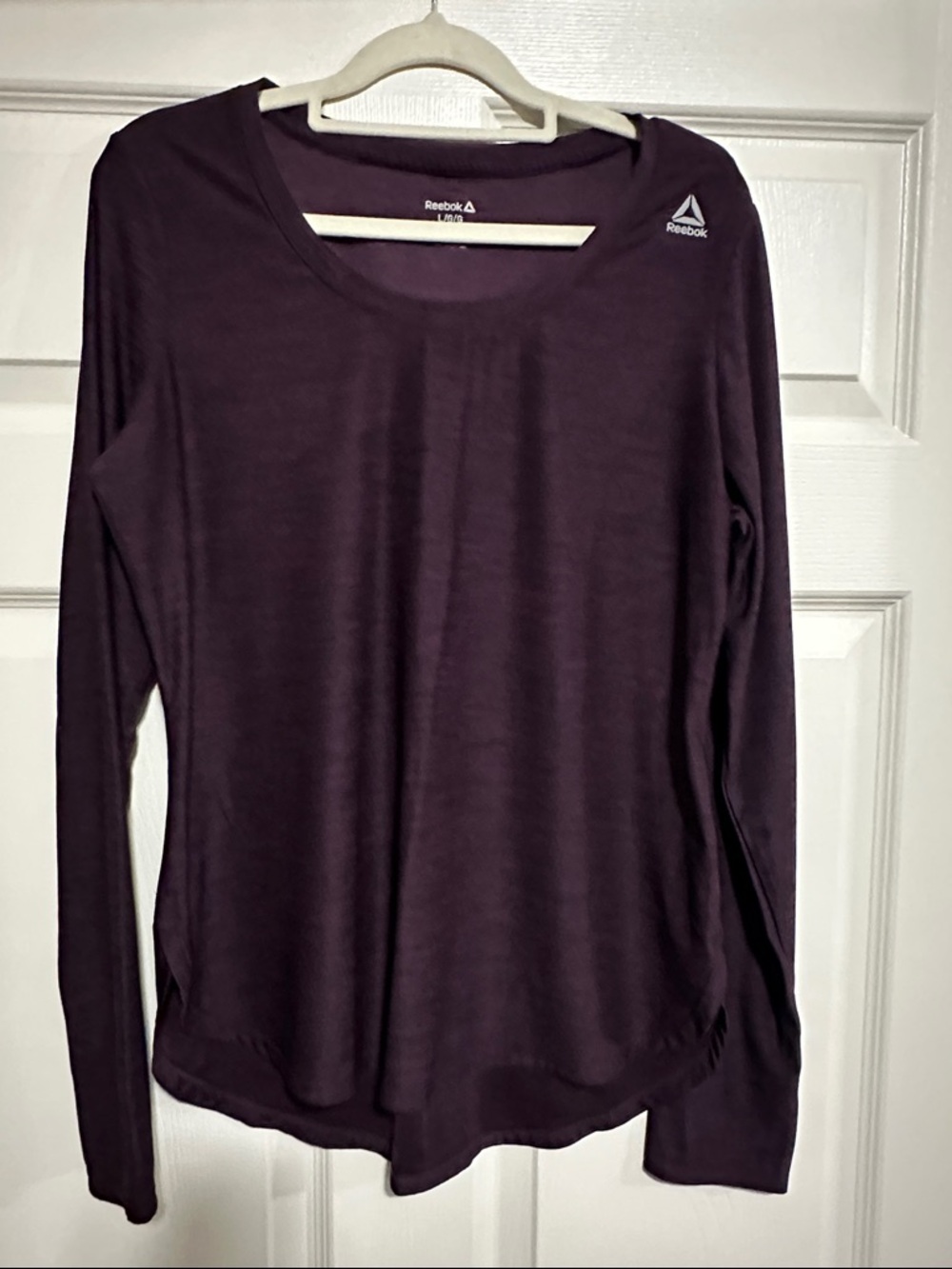 Reebok Women's Long-Sleeve Crew Top — Plum